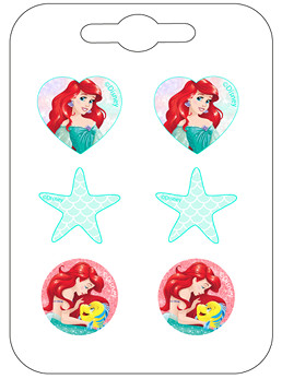 Disney Princess Ariel earring set 3 pairs