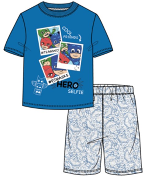 PJ Masks children's short pajamas 98-128 cm