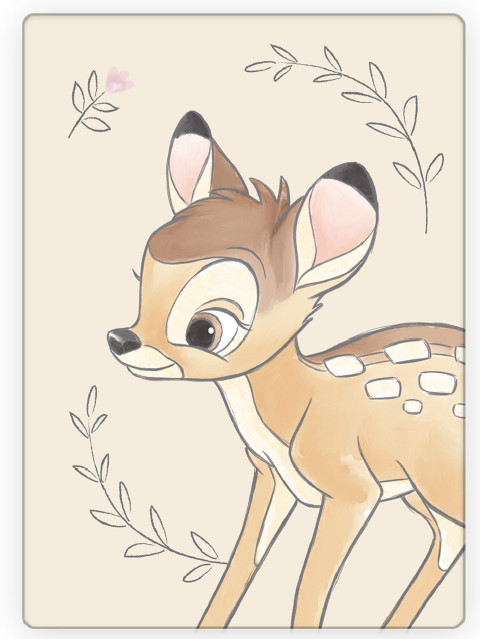 Disney Bambi fleece blanket 100x140cm