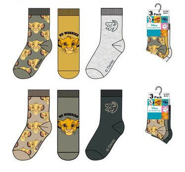 Disney The Lion King Kids Socks 23-34