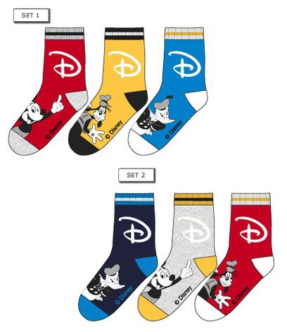 Disney Mickey  children's socks 23-34