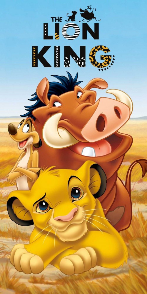 Disney The Lion King Pride Lands Trio bath towel, beach towel 70x140cm