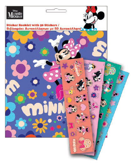 Disney Minnie  sticker album with 50 stickers