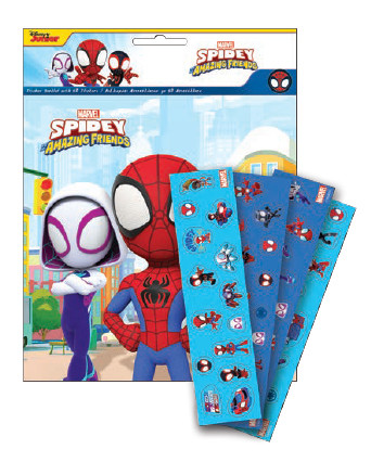 Spiderman Little Heroes Unite sticker album with 50 stickers
