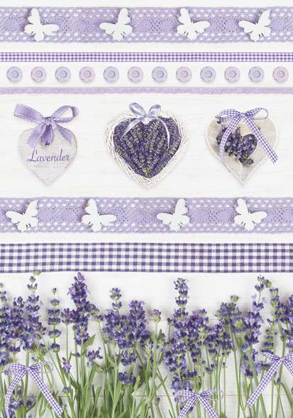 Colour Heart Lavender A/4 elastic folder