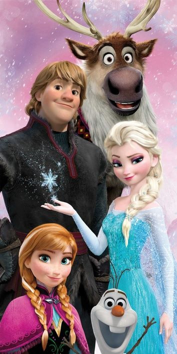 Disney Frozen Family & Friends bath towel, beach towel 70x140cm