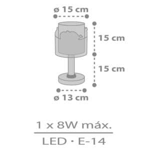 WHALE DREAMS BLUE κομοδίνου διπλό τοίχωμα