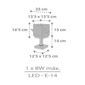 LITTLE UNICORN κομοδίνου διπλό τοίχωμα