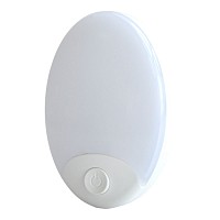 ΦΩΤΑΚΙ ΝΥΚΤΟΣ LED 1W ΜΕ ΔΙΑΚΟΠΤΗ ΚΑΙ ΘΕΡΜΟ ΦΩΣ 3000K 8,8x5,6x6εκ. ANKOR