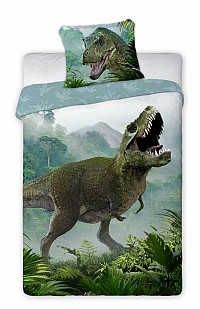Dinosaur T-Rex Forest Bedding Set 140×200cm, 70×90 cm