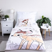 Disney Bambi Beige childrens bedding cover 100×135cm, 40×60 cm