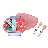 Disney Minnie  Surf sandwich box + cutlery set