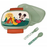 Disney Mickey  Nature sandwich box + cutlery set