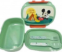 Disney Mickey  Nature sandwich box + cutlery set