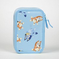 Bluey filled pencil case 3 layers