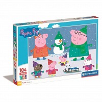 Peppa malac Snow 104 db-os maxi puzzle Clementoni  CMC23752