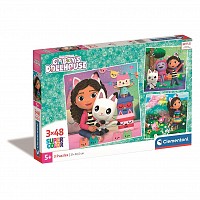 Gabbys Dollhouse Playland 3x48 pieces puzzle Clementoni CMC25295