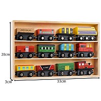 Wooden train set 12 pcs Kruzzel 23522