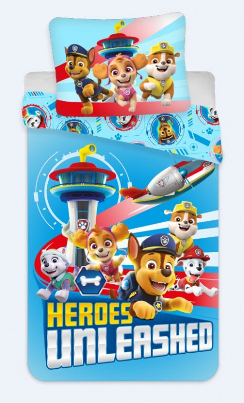 Paw Patrol bedding set 140×200cm, 70×90 cm microfibre