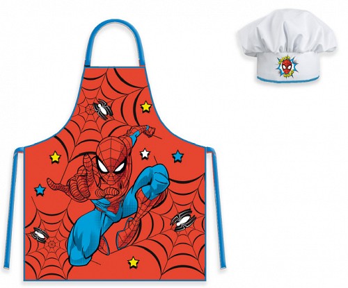 Spiderman Super Hero Children's Apron 2-Piece Set