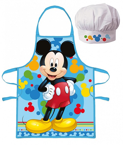 Disney Mickey  Grinning Colors children's apron 2-piece set