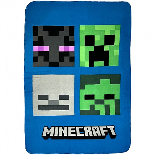 Minecraft Hostile Mobs super soft fleece blanket 100*150cm