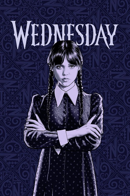 Wednesday Color fleece blanket 100x150cm