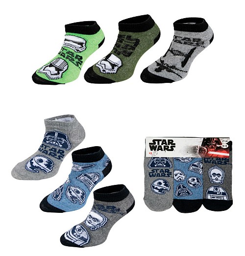 Star Wars kids' no-show socks 23-34