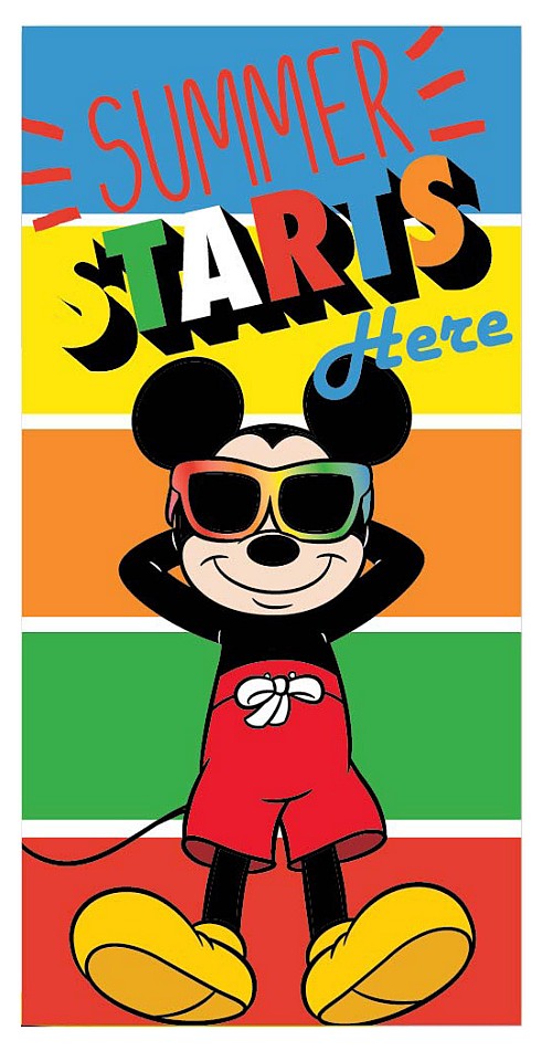 Disney Mickey  Starts Bath Towel, Beach Towel 70x137 cm (Fast Dry)