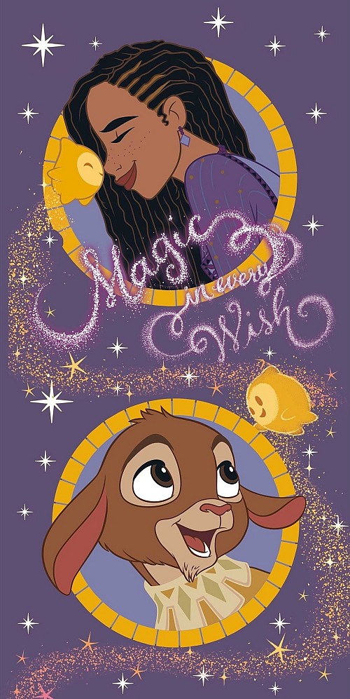 Disney Kívánság Magic  bath towel, beach towel 70x140cm