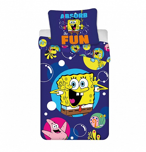 SpongeBob Fun children, kindergarten bedding set 100×135cm, 40×60 cm
