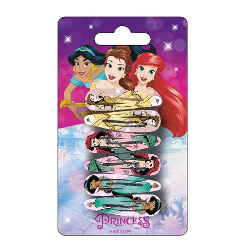 Disney Princess Style hair clip set 6 pcs