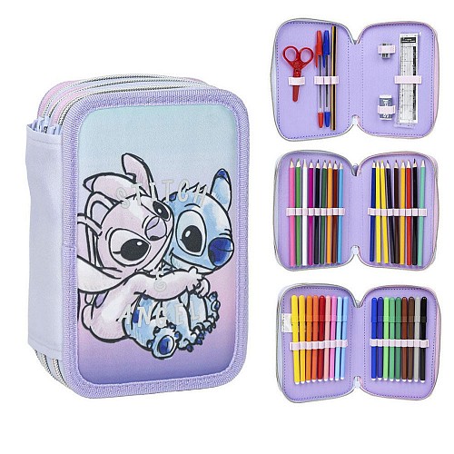 Disney Lilo and Stitch Angel 3-tier filled pencil case