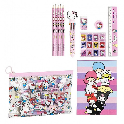 Hello Kitty Friends Pink stationery set