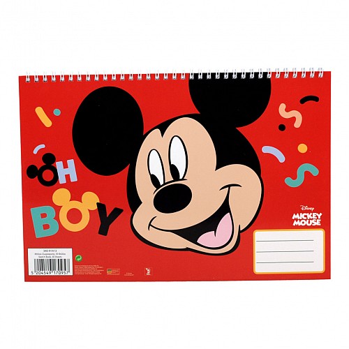 Disney Mickey  Oh Boy A/4 spiral sketchbook, 30 sheets