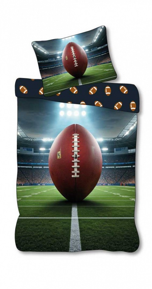Sport Field American Football Bedding Set 140×200cm, 70×90 cm