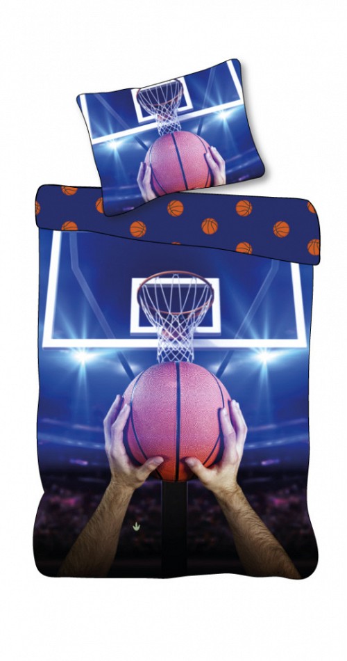 Sport Bagging Basketball Bedding Set 140×200cm, 70×90 cm
