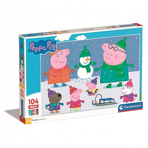 Peppa malac Snow 104 db-os maxi puzzle Clementoni  CMC23752