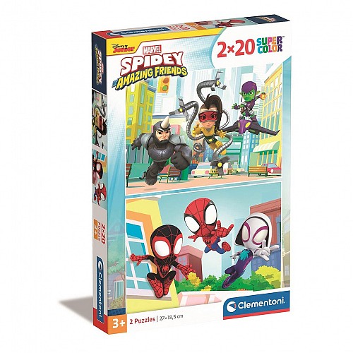 Spiderman Spidey 2x20 piece puzzle Clementoni