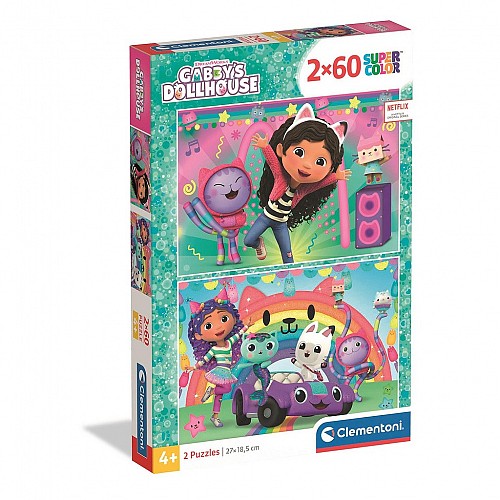 Gabby's Dollhouse 2x60 pieces puzzle Clementoni  CMC24819