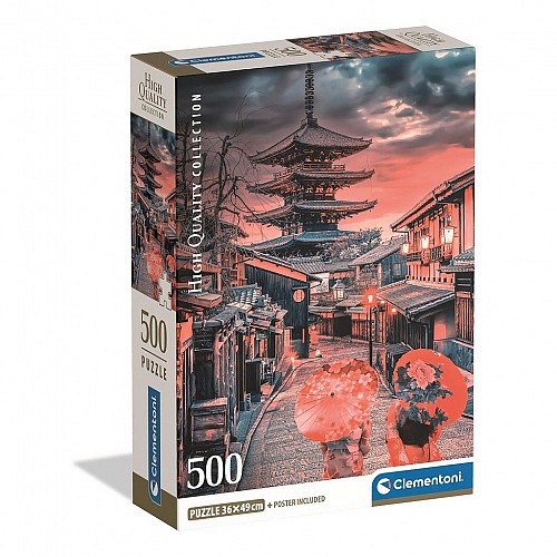 Cities Evening in Kyoto Japanese 500-piece Compact puzzle Clementoni CMC35599