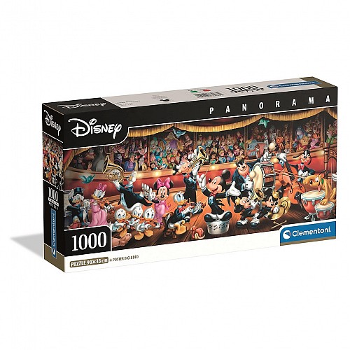 Disney Orchestra 1000-piece panoramic Compact puzzle by Clementoni CMC37067