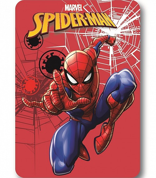 Spiderman Red polar fleece throw 100x140cm