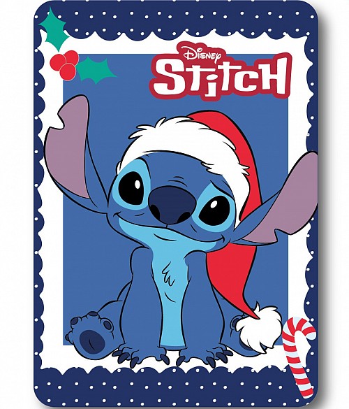 Disney Lilo and Stitch Holiday Christmas Polar Blanket 100x140cm