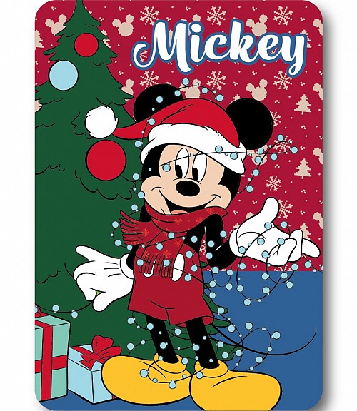 Disney Mickey  Lights Christmas Polar Blanket 100x140cm