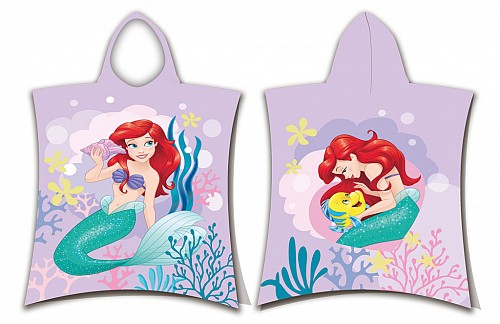Disney Princess Ariel Pink towel poncho 50x115 cm
