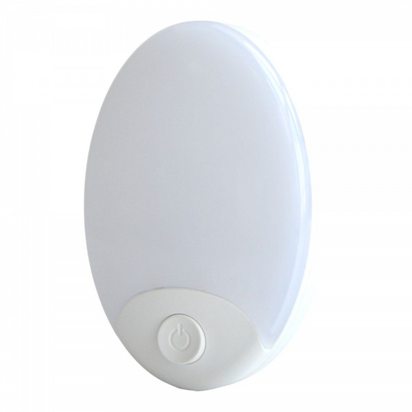 ΦΩΤΑΚΙ ΝΥΚΤΟΣ LED 1W ΜΕ ΔΙΑΚΟΠΤΗ ΚΑΙ ΘΕΡΜΟ ΦΩΣ 3000K 8,8x5,6x6εκ. ANKOR