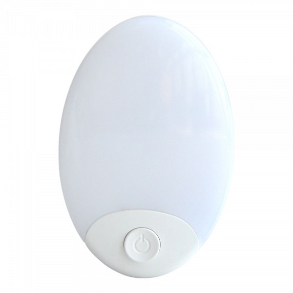 ΦΩΤΑΚΙ ΝΥΚΤΟΣ LED 1W ΜΕ ΔΙΑΚΟΠΤΗ ΚΑΙ ΘΕΡΜΟ ΦΩΣ 3000K 8,8x5,6x6εκ. ANKOR