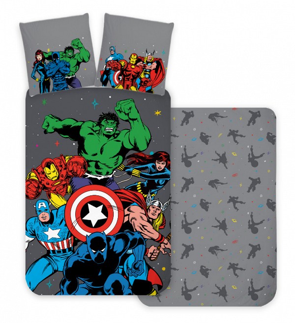 Avengers Classic Comic Style bedding set 140×200cm, 70×90 cm