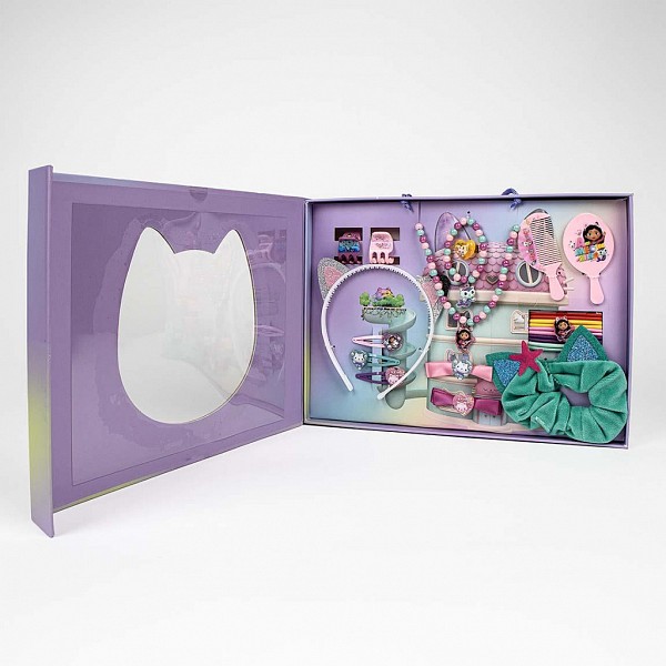 Gabbys Dollhouse Cat-tastic jewelry and hair accessory set